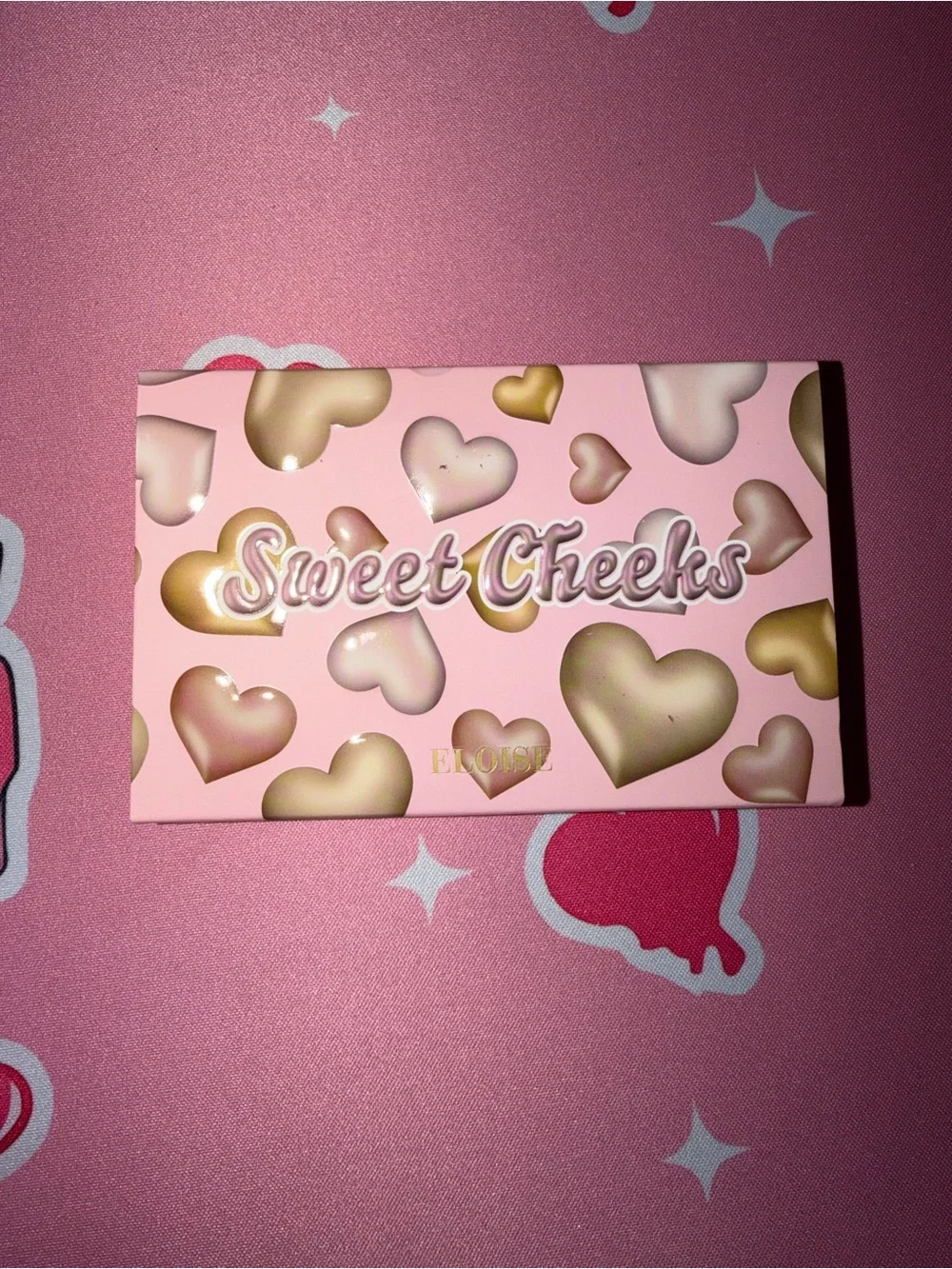 Eloise Sweet Cheeks Pink & Gold Heart Blush Palette